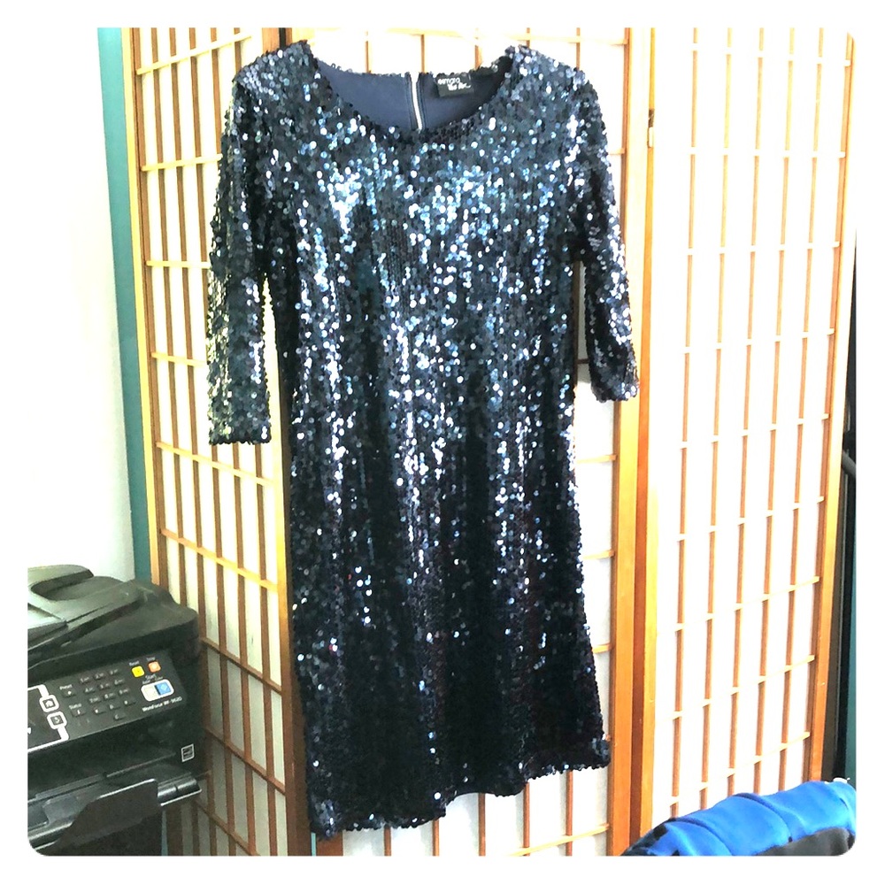 Blue cocktail dress